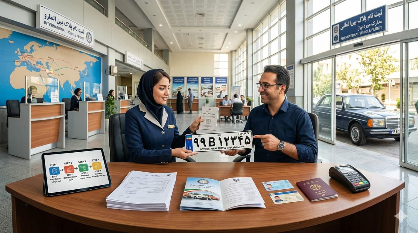 نحوه دریافت پلاک بین‌ المللی خودرو؛ آخرین گام برای سفر خارجی با خودروی شخصی